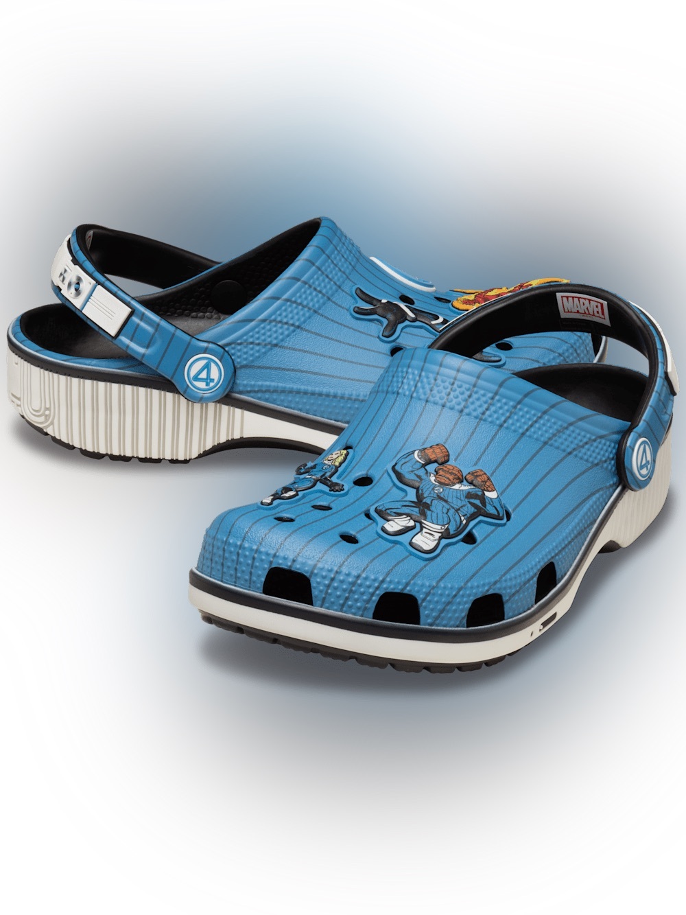 Marvel Blue Kids' Superhero Clog crocs Fantastic 4 Classic Clog